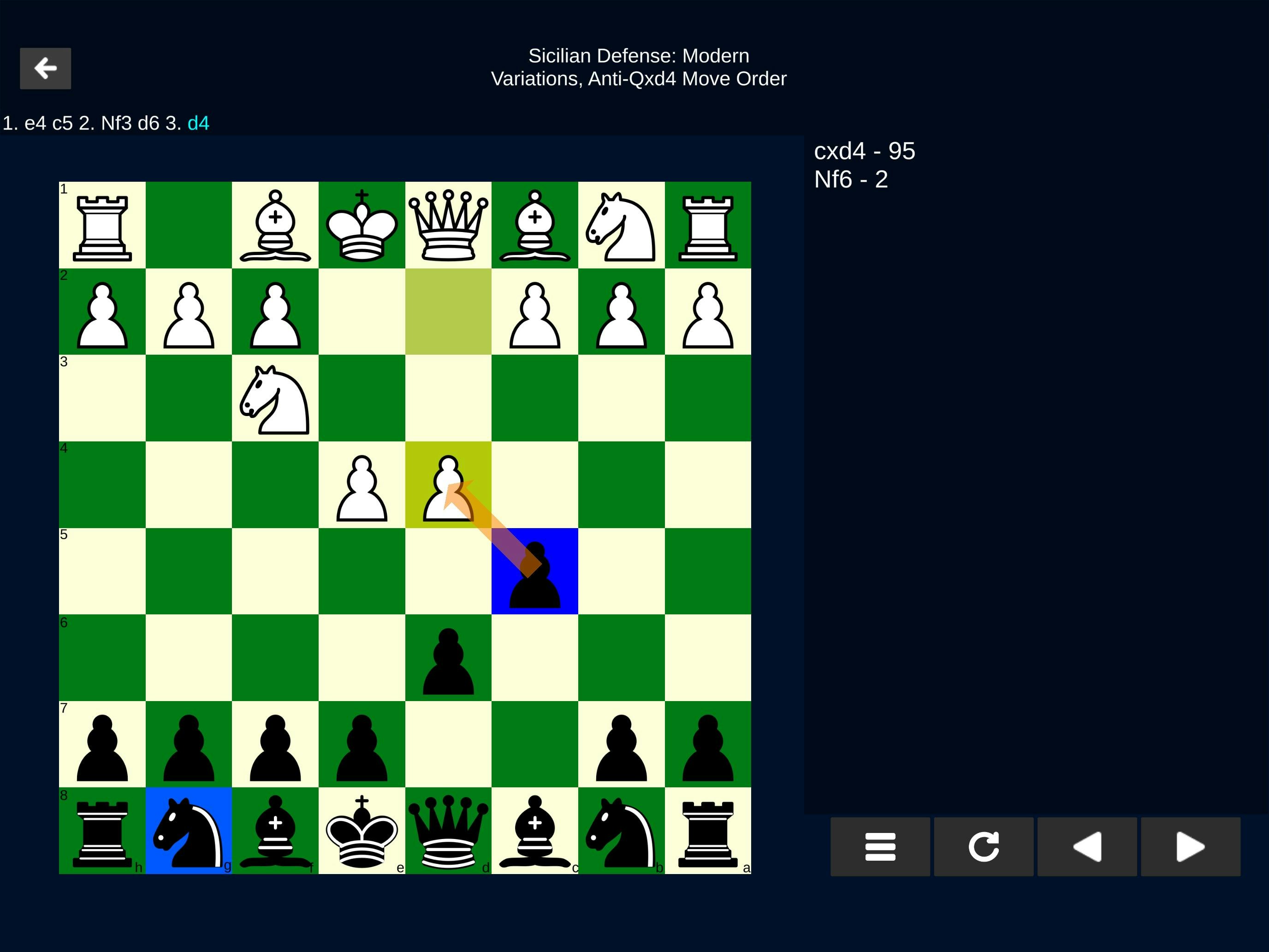 OpenChess - Una aplicación para el aprendizaje de las aperturas de ajedrez media 2