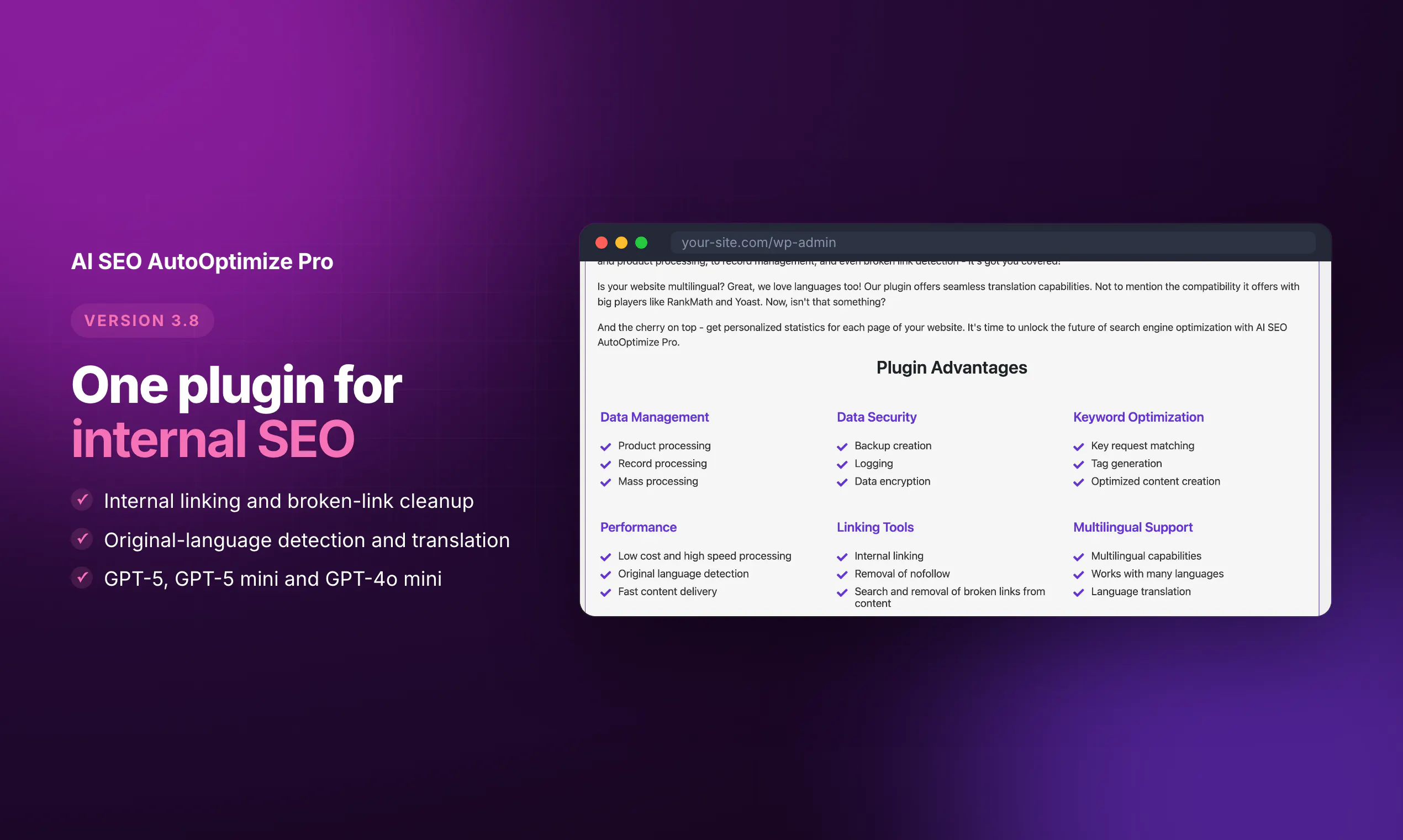 AI SEO AutoOptimize Pro for WordPress gallery image
