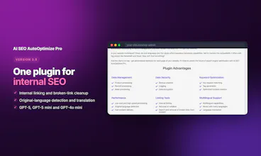 AI SEO AutoOptimize Pro for WordPress gallery image