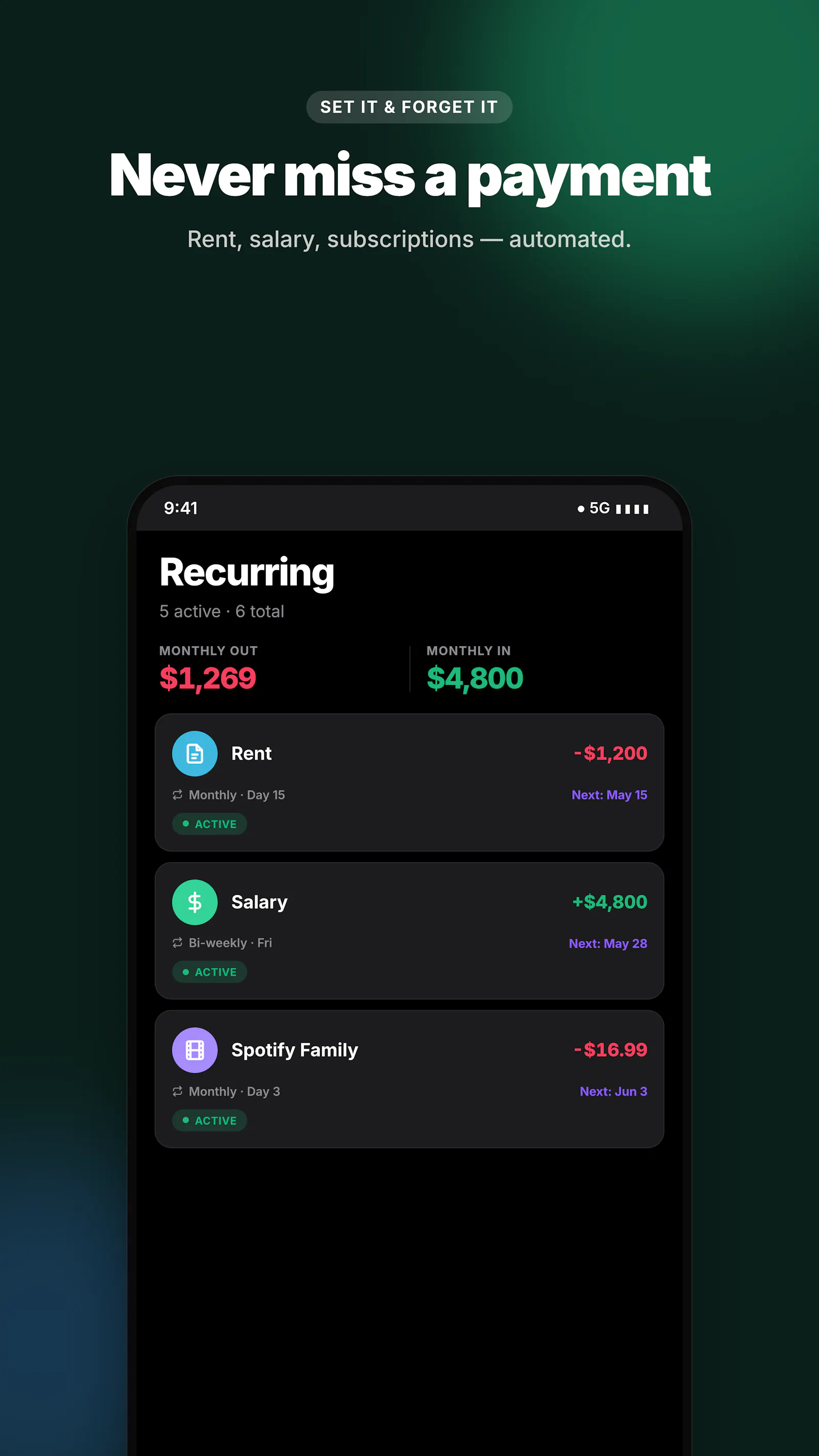 Spendly screenshot 1