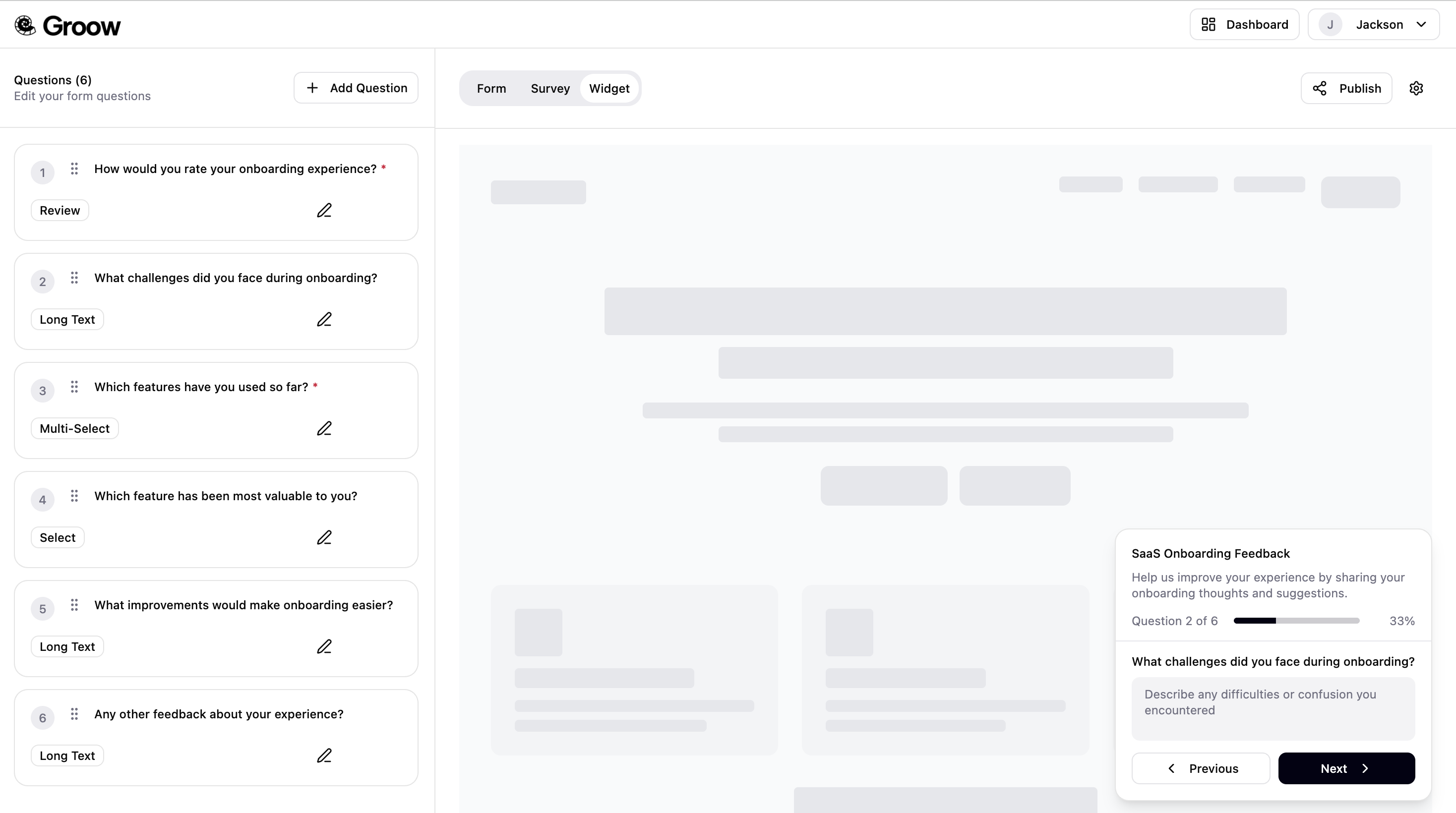 Groow - Collect user feedback in seconds gallery image