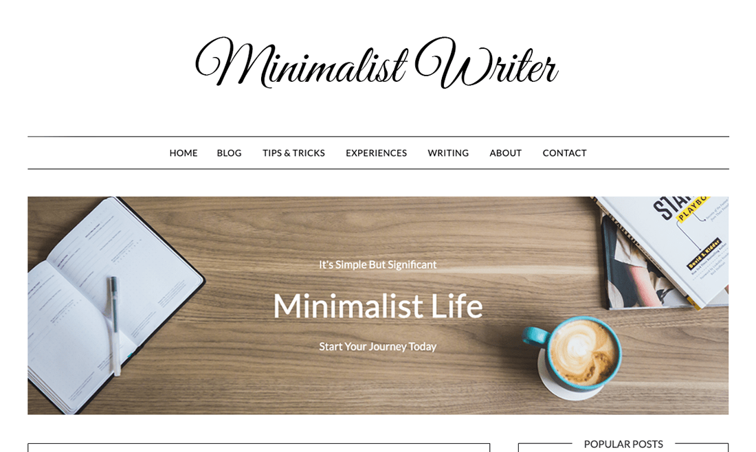 Média Thème Minimaliste du journal WordPress 1