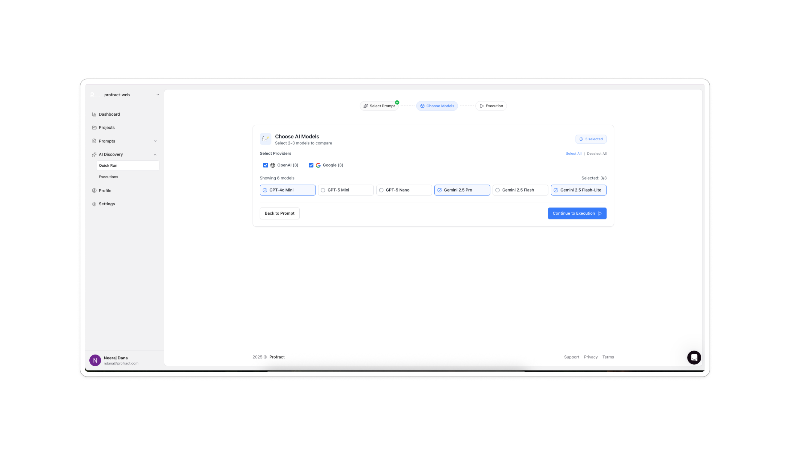 Profract Optimize AI costs in 5 minutes - Screenshot 5 preview