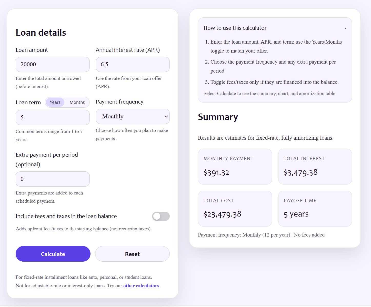CalcWise - Screenshot 4 showing product features and functionality
