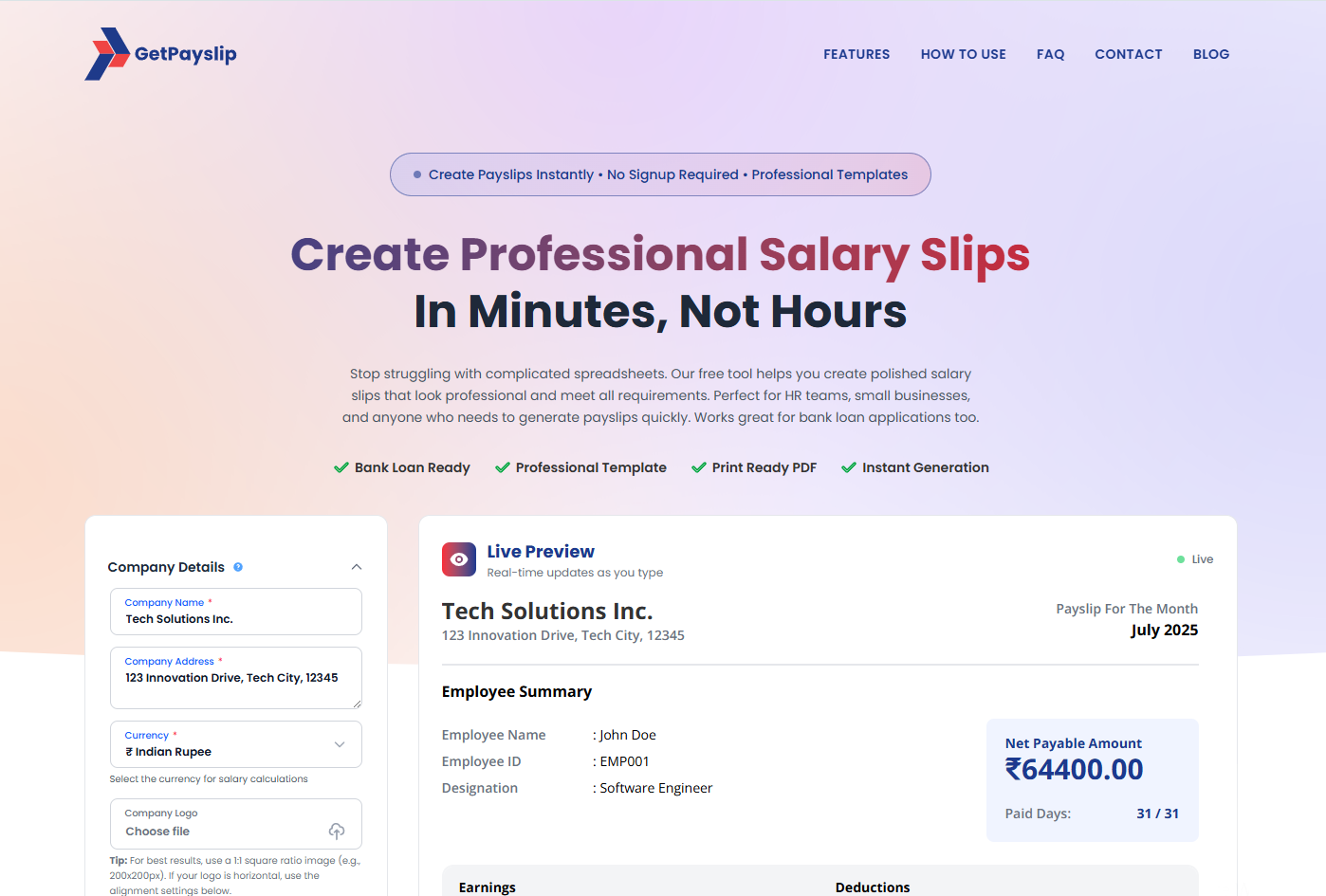 GetPaysLip - Бесплатный генератор проскальзывания зарплаты онлайн медиа 1