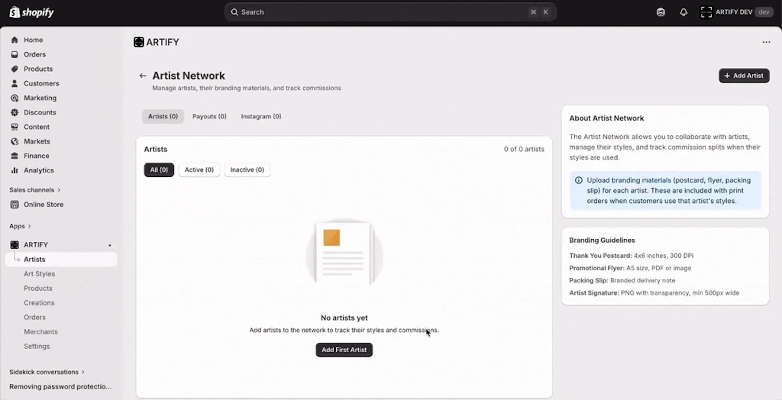 ARTIFY screenshot 1 (video preview)