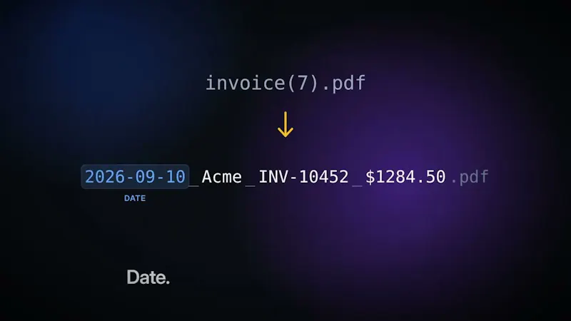 Invoice Namer screenshot 1 (video preview)