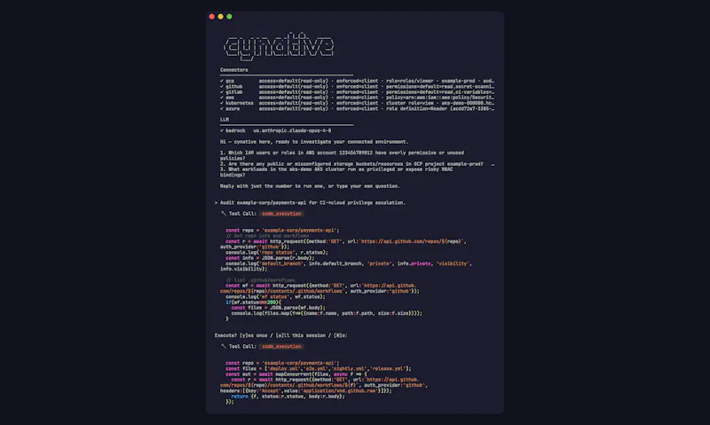 Cynative Security Research Agent screenshot 2