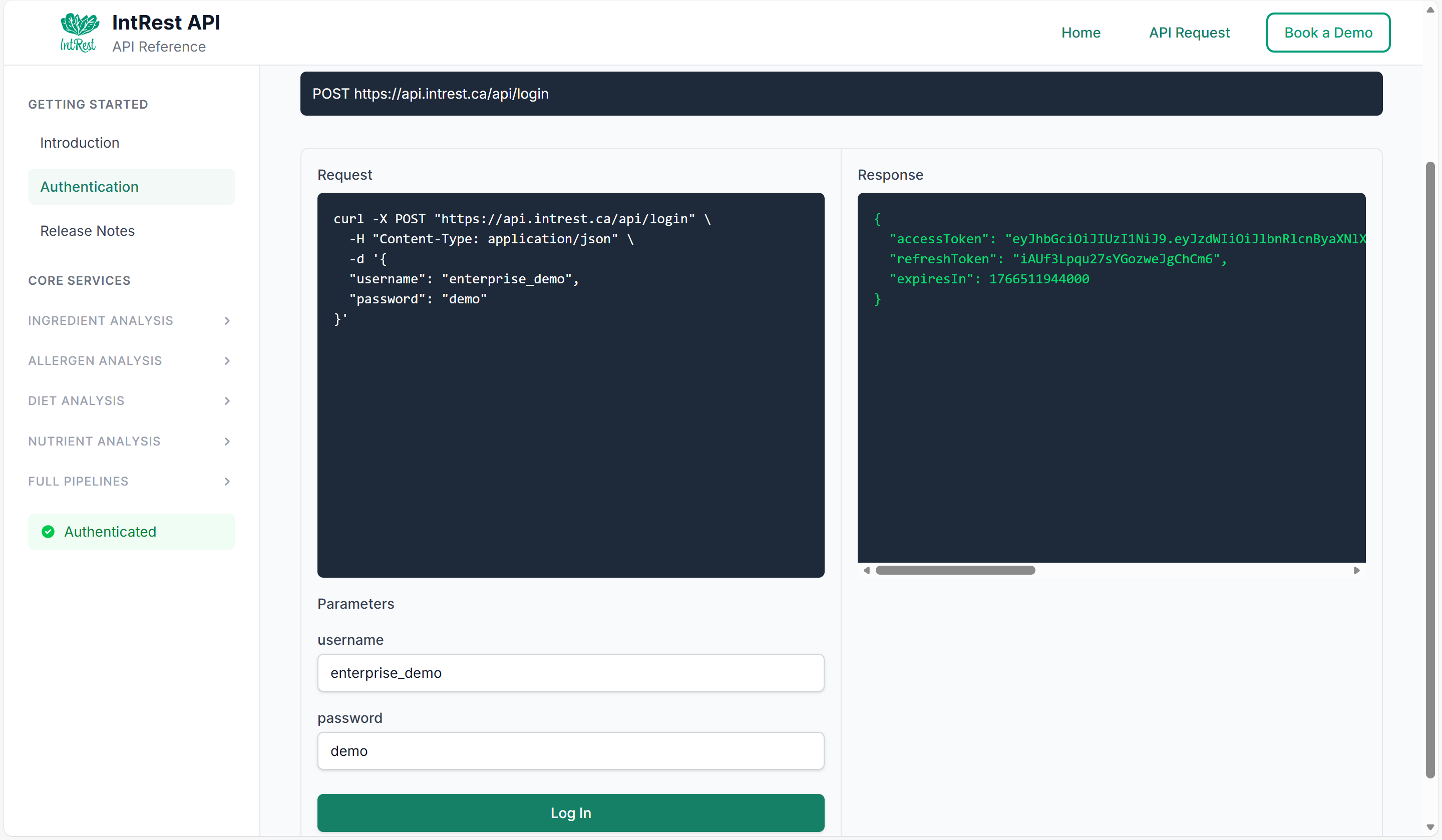 IntRest – Intelligent Food API gallery image