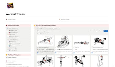Notion Gym and Nutrition Tracker gallery image