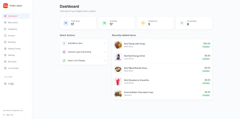 MenuOS screenshot 1