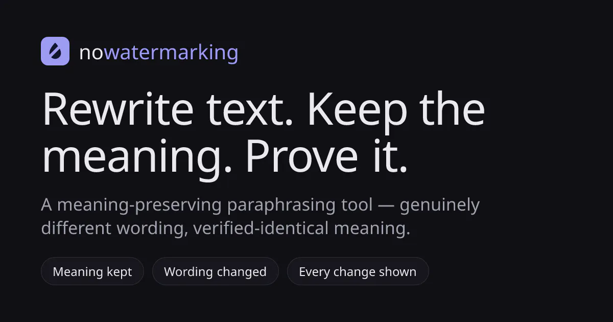 No Watermarking - remove AI watermark gallery image