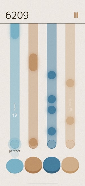 Mídia 2 de Melotap - um jogo de ritmo mínimo do iOS
