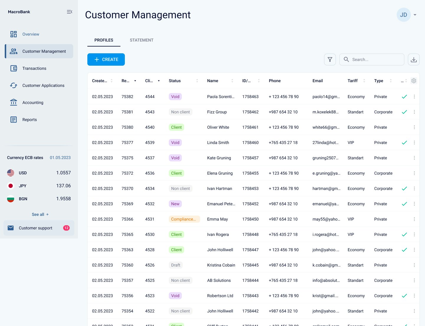 Novo aplicativo de back-office Banking media 5