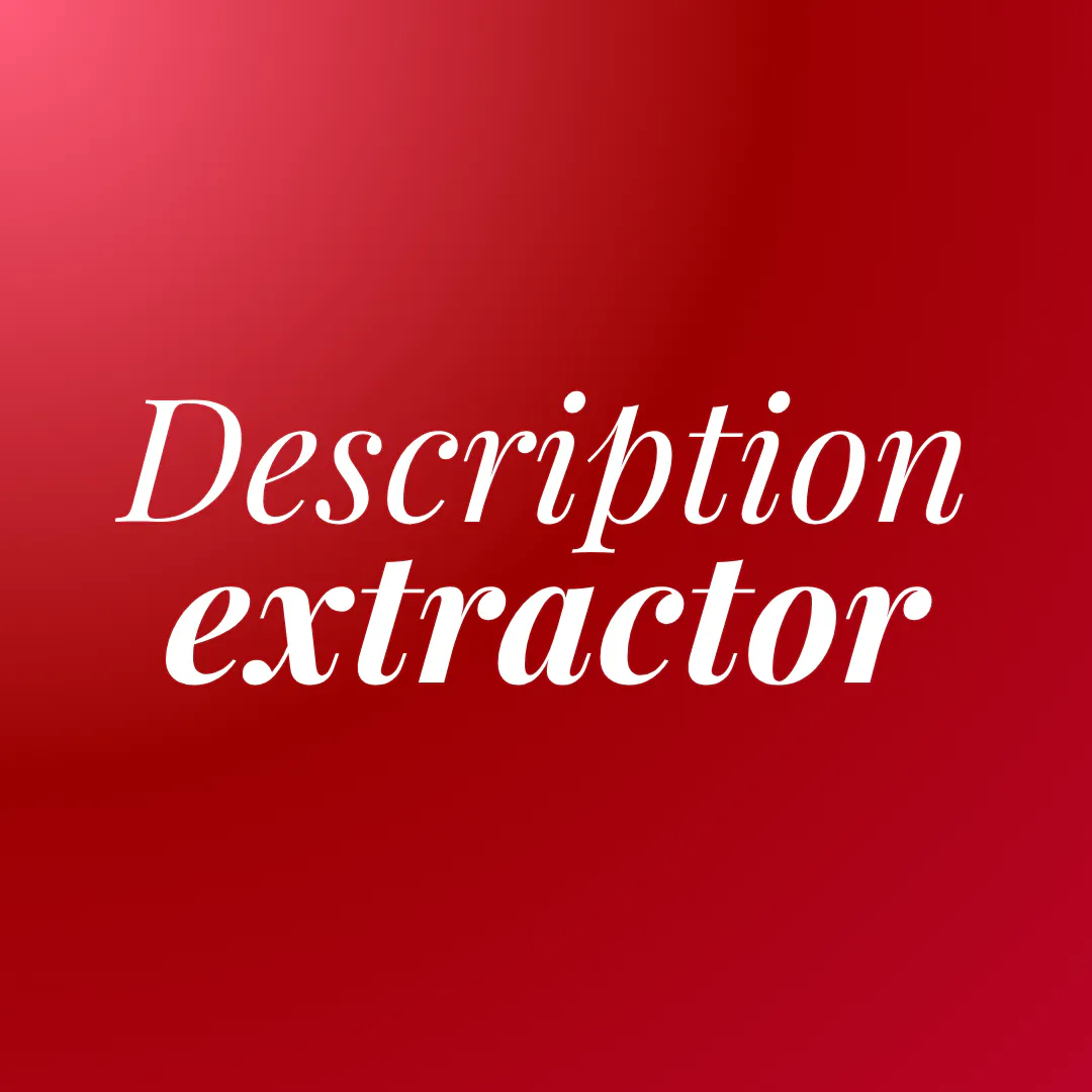 YouTube Video Description Extractor