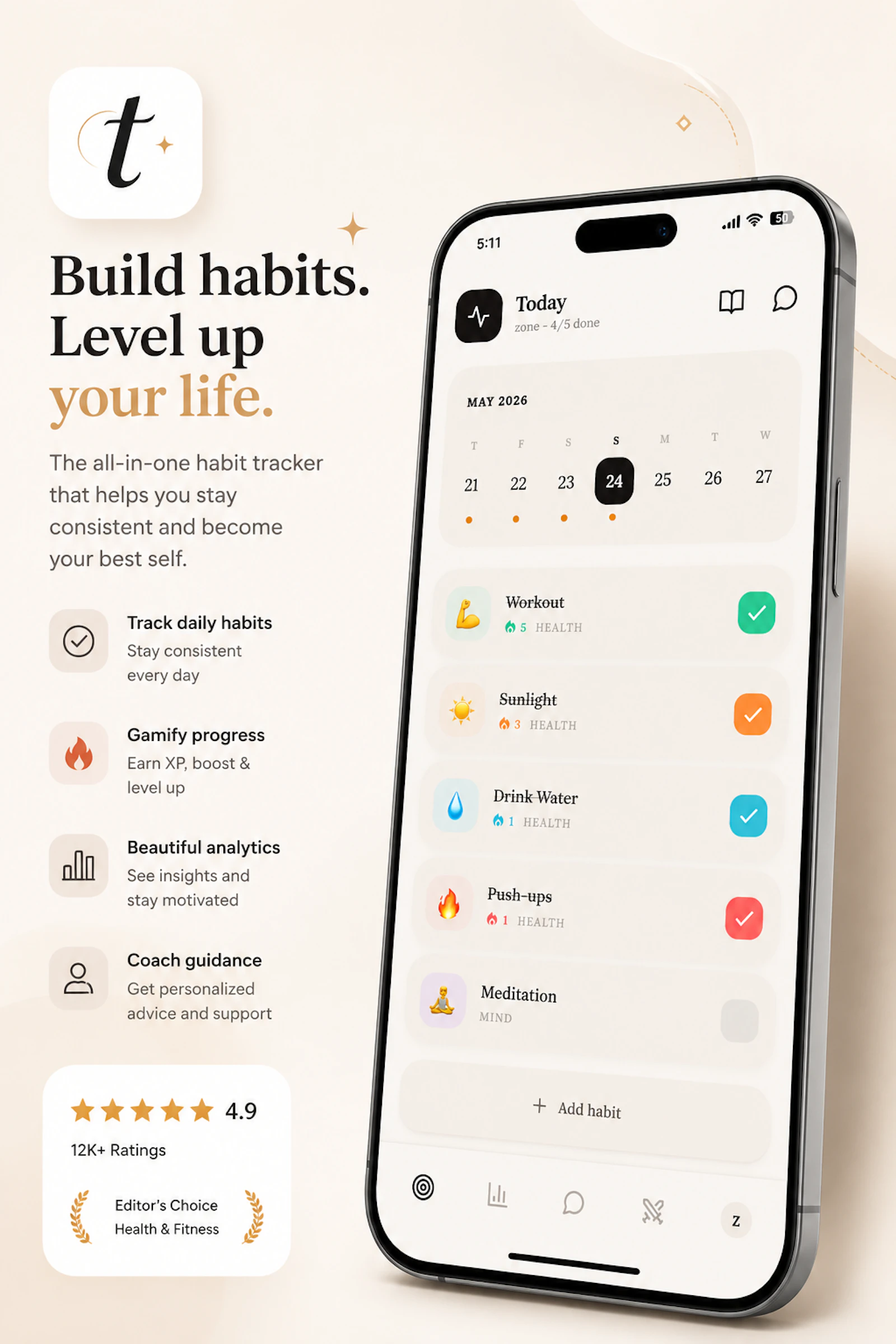 trider : mordern habit tracker screenshot 4