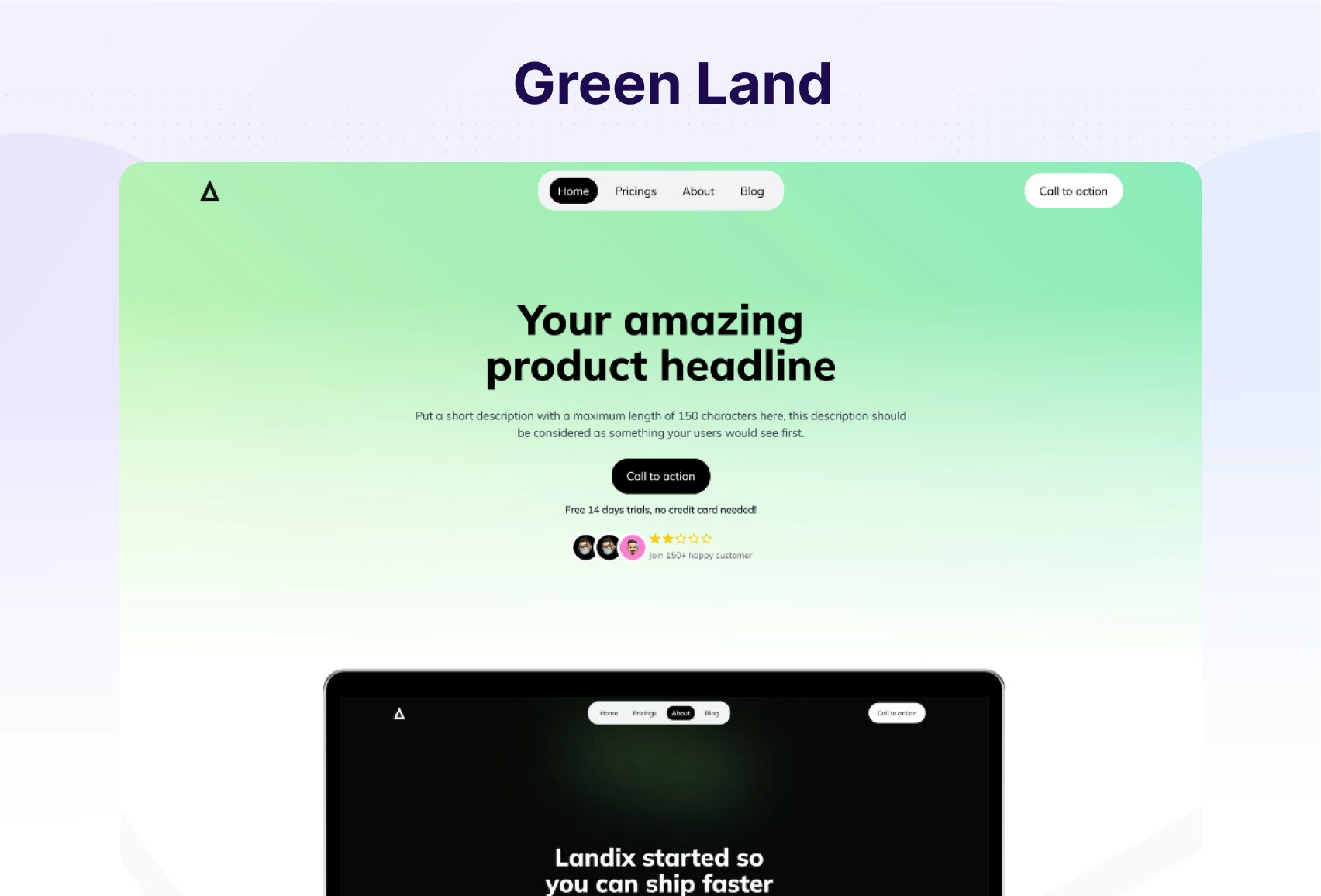Landix - Las siguientes plantillas de JS gratis específicamente para SaaS media 4