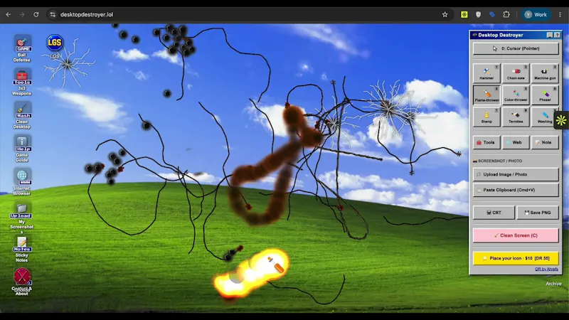 Desktop Destroyer screenshot 1 (video preview)