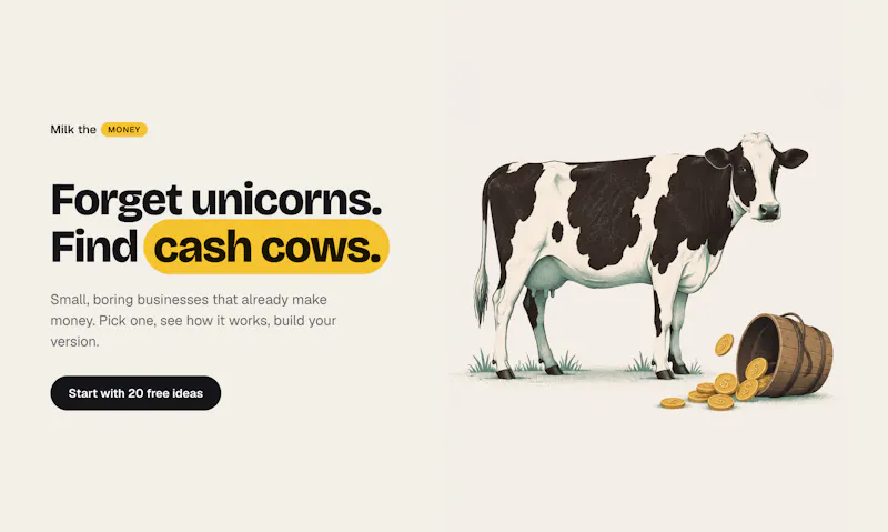 Milk the Money:Proven Business Ideas screenshot 2
