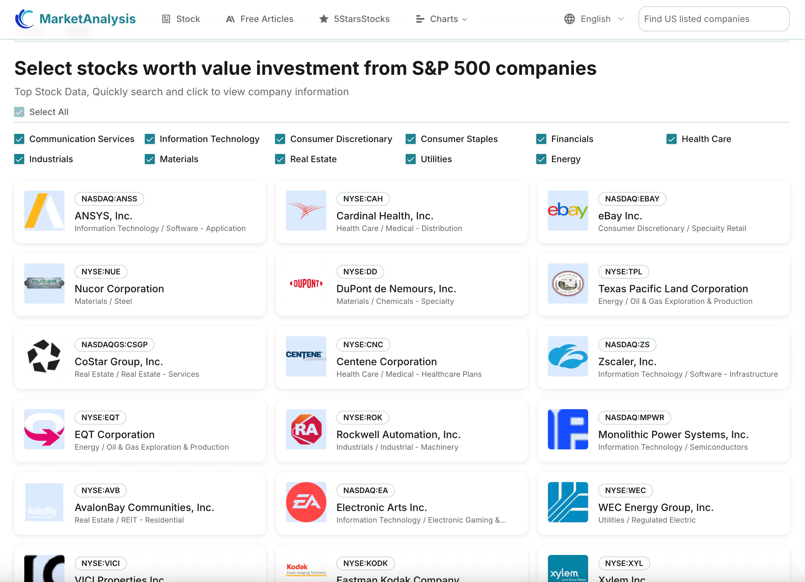 MarketAnalysis,Free Stock Analysis gallery image