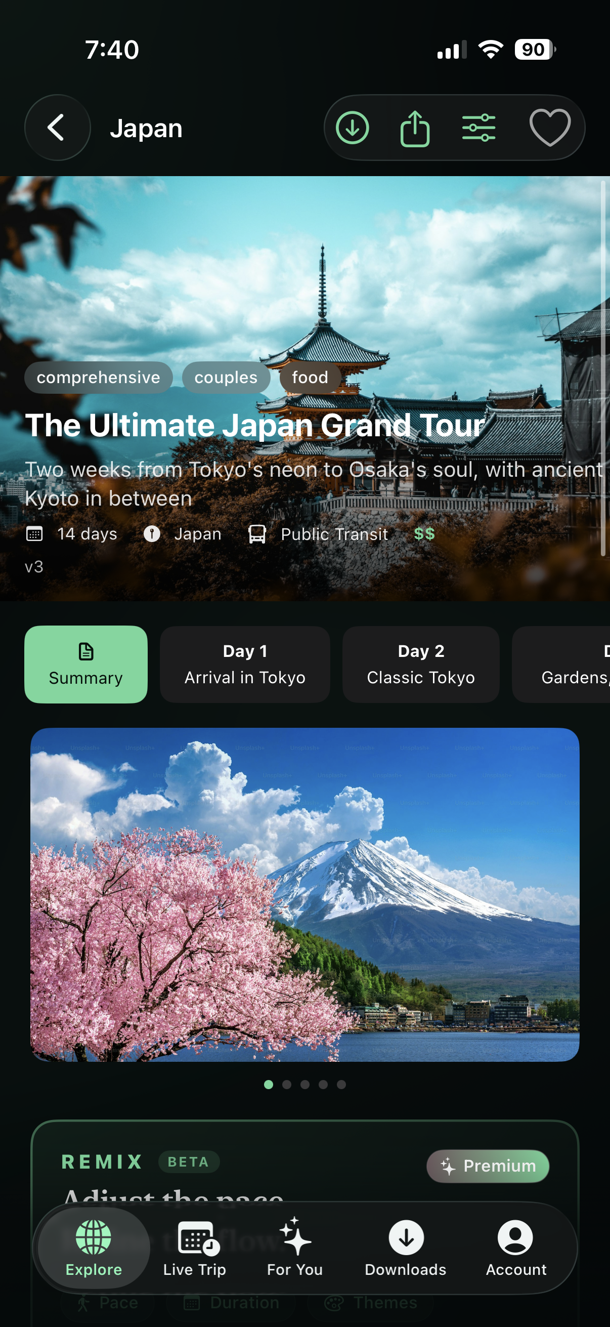 Itinarii - Main product screenshot demonstrating key features and user interface