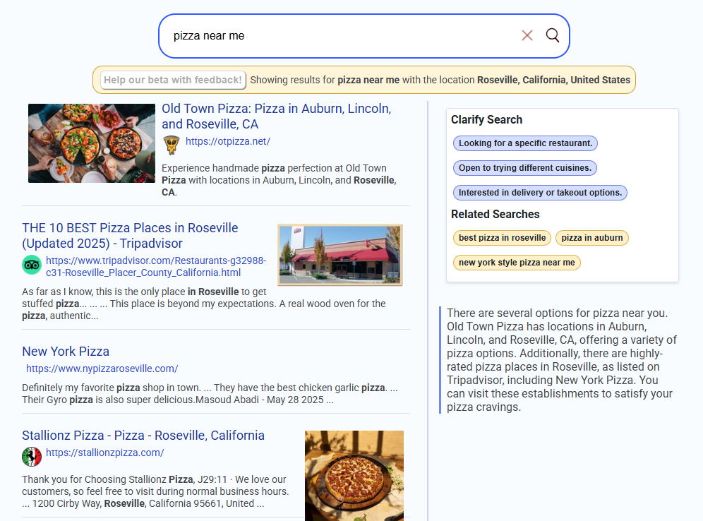 Média Page de recherche - Moteur de recherche Web, indépendant et développé sans financement 3