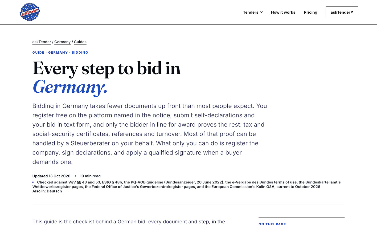 askTender screenshot 5