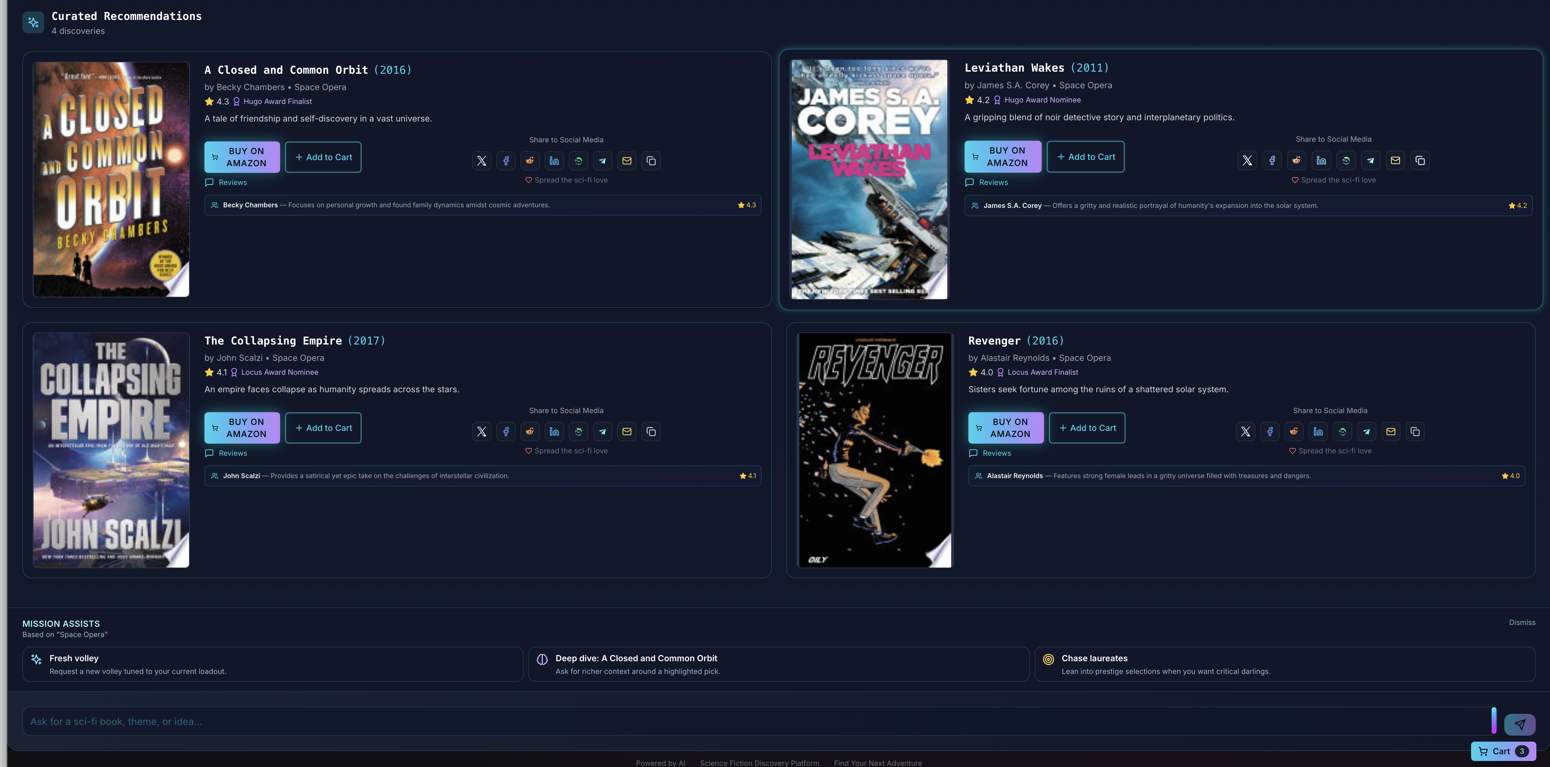 Média Sci-Fi-Planet.com - Plateforme de découverte et de recommandation de science-fiction 3