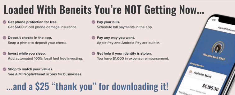 NO Evil, TONS Of Perks - Aspiration Bank gallery image