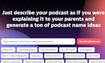 AI Podcast Name Generator by Welder image