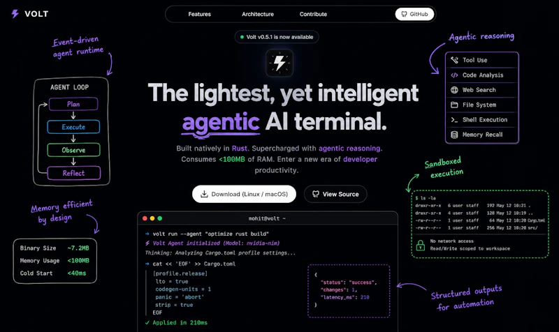 Volt : Cursor, but for your Terminal screenshot 1