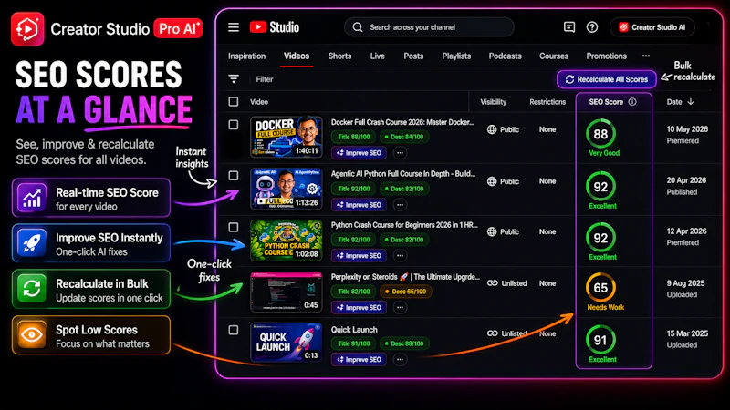 Creator Studio Pro AI for Youtubers screenshot 3
