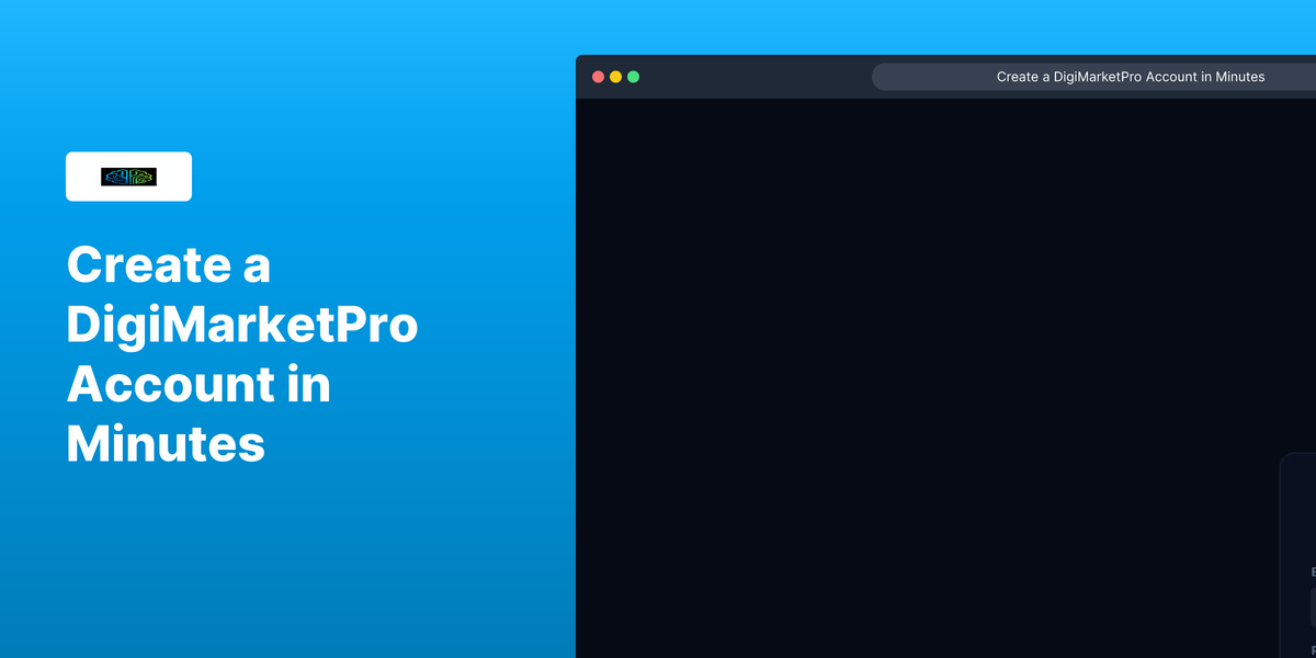 DigiMarketPro — Digital Market  - Main product screenshot demonstrating key features and user interface