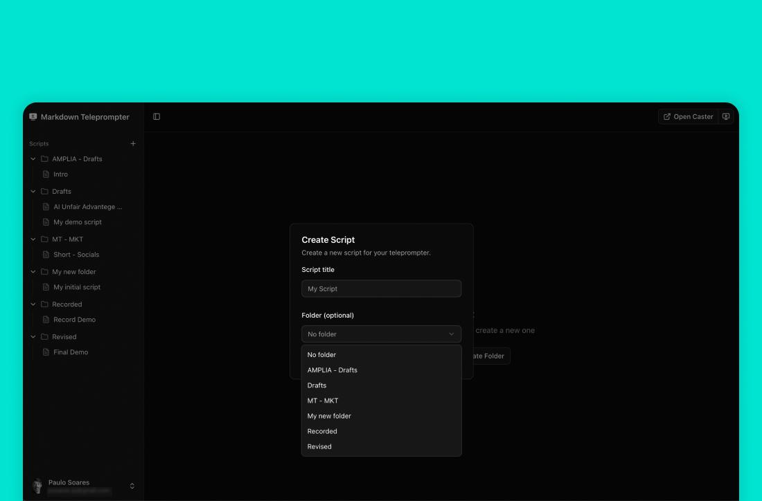 Markdown Teleprompter gallery image