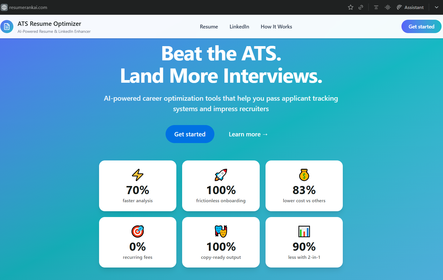 ATS Resume and LinkedIn Optimizer  gallery image