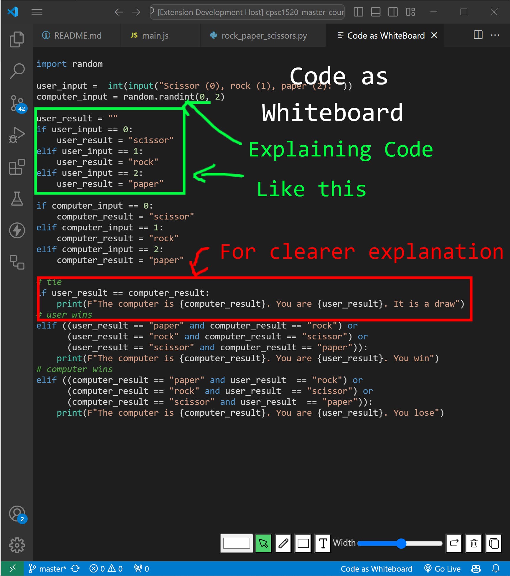 Code as Whiteboard media 1