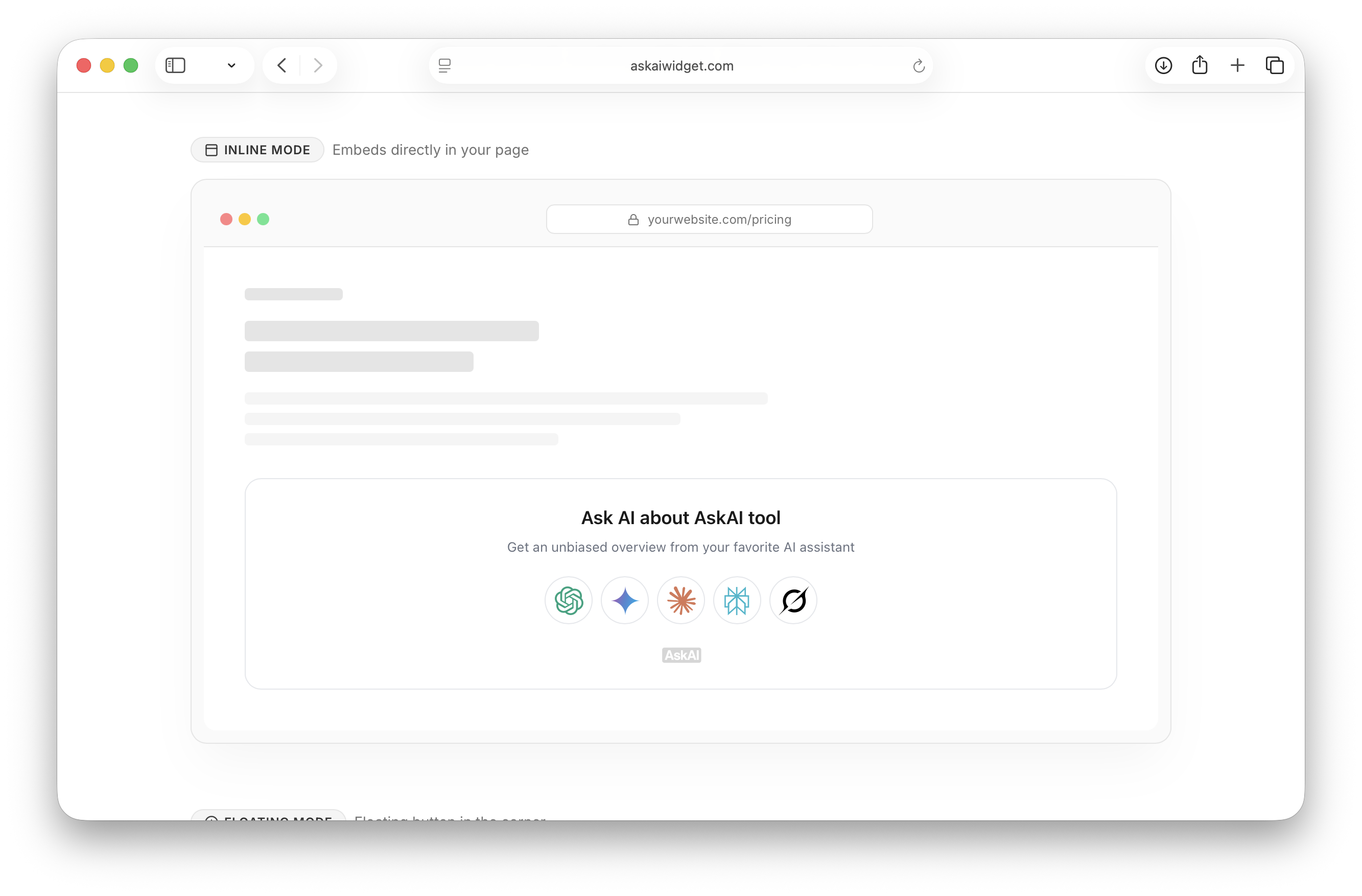 Ask AI  - Main product screenshot demonstrating key features and user interface