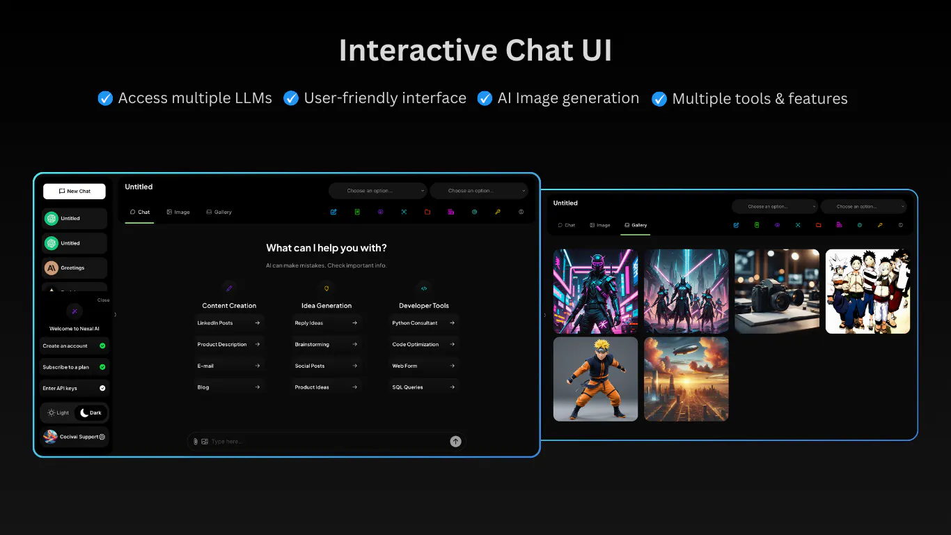 Nexal AI - All in One AI Platform gallery image