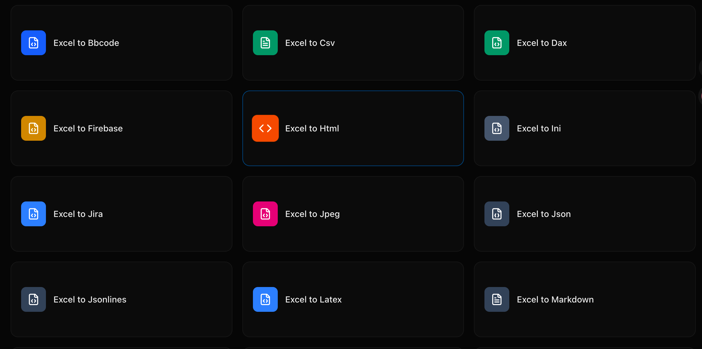exceltojson gallery image