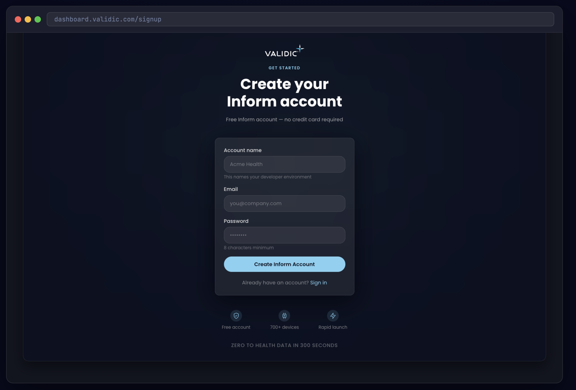 Inform Developer Dashboard & Self-Signup gallery image