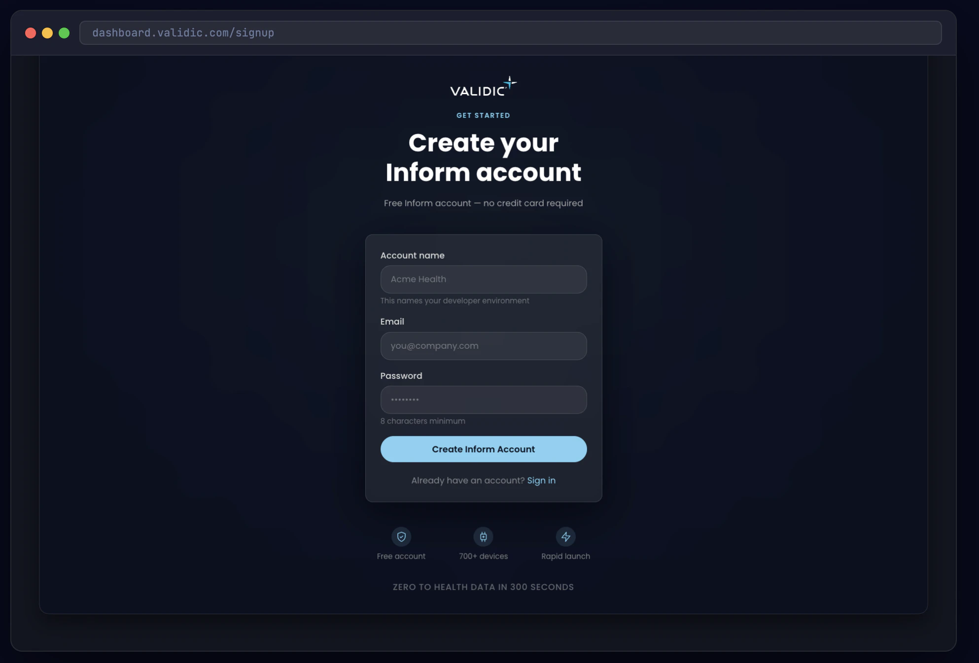 Inform Developer Dashboard & Self-Signup screenshot 4