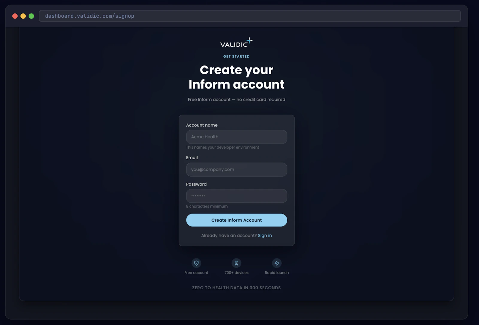 Inform Developer Dashboard & Self-Signup screenshot 5