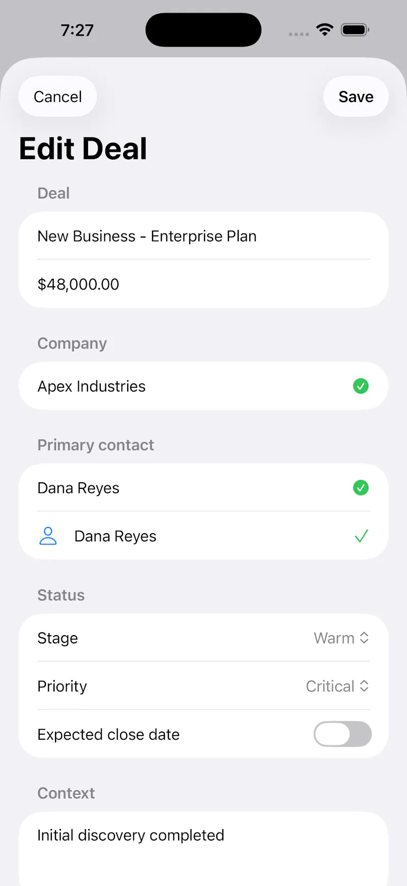 Pipeline – track deals, skip the CRM screenshot 4