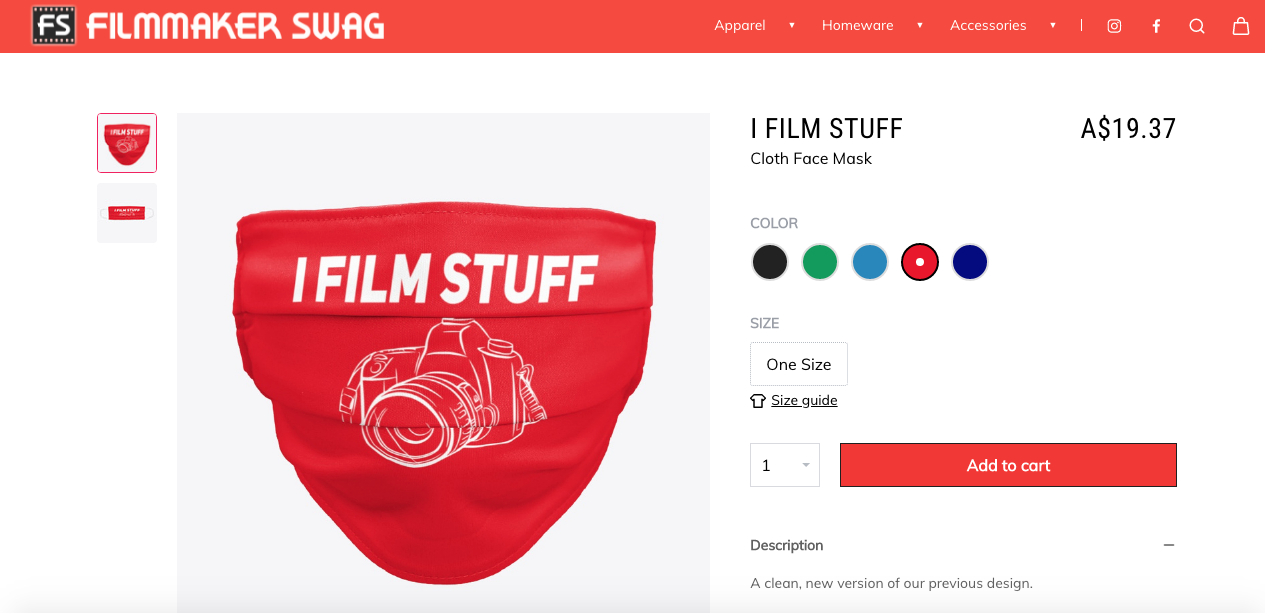 Filmmaker Swag Online Store gallery image