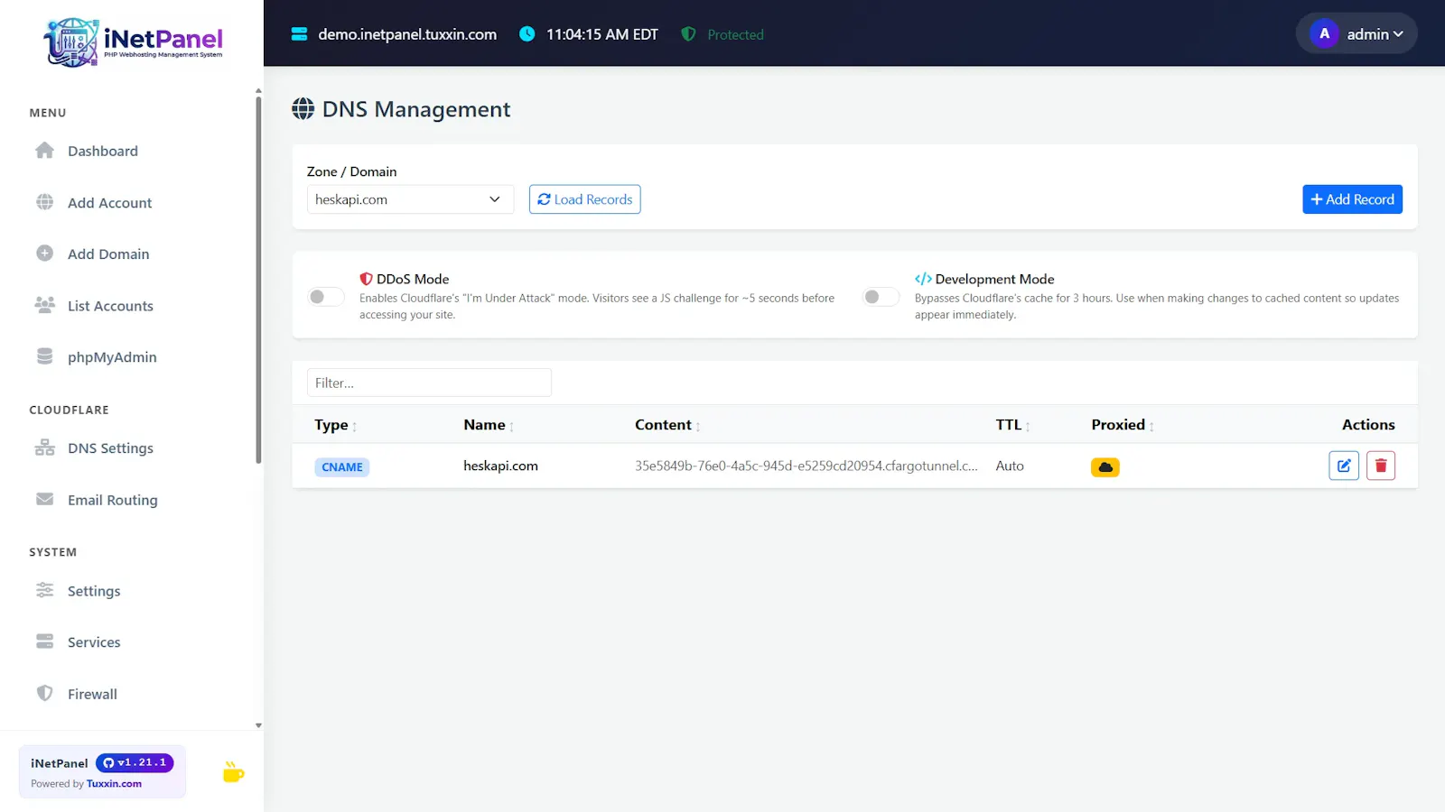  iNetPanel - Opensource Webhosting Panel screenshot 6