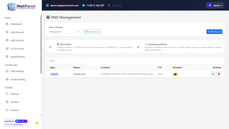  iNetPanel - Opensource Webhosting Panel screenshot 6