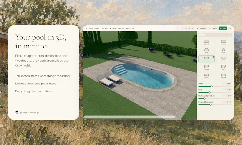 Pool Planner screenshot 2