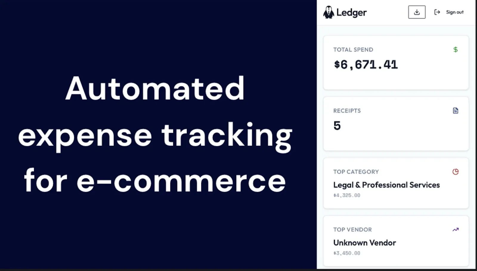 Ledger screenshot 1