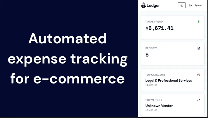 Ledger screenshot 1