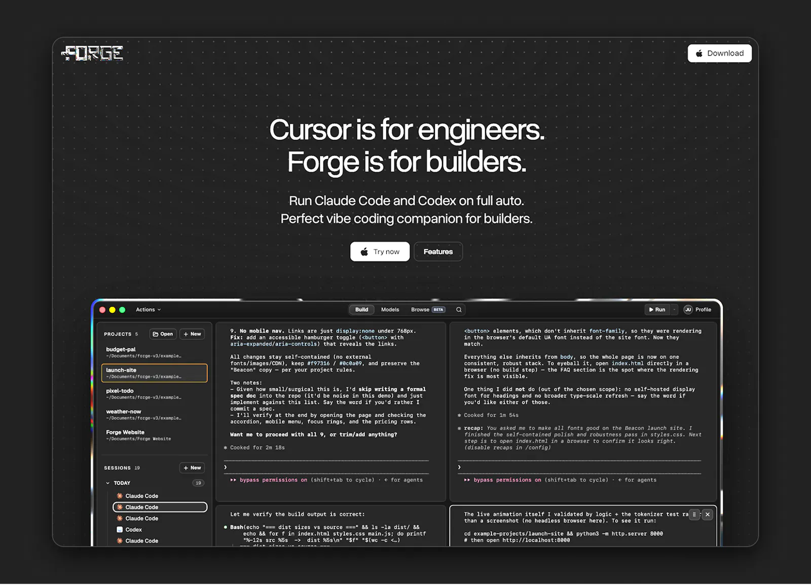 Forge screenshot 1